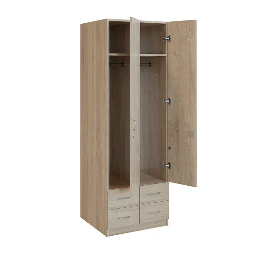 Q 222-60 skříň šatní, 2-dvéřová, 600x600x1800mm, dub bardolino